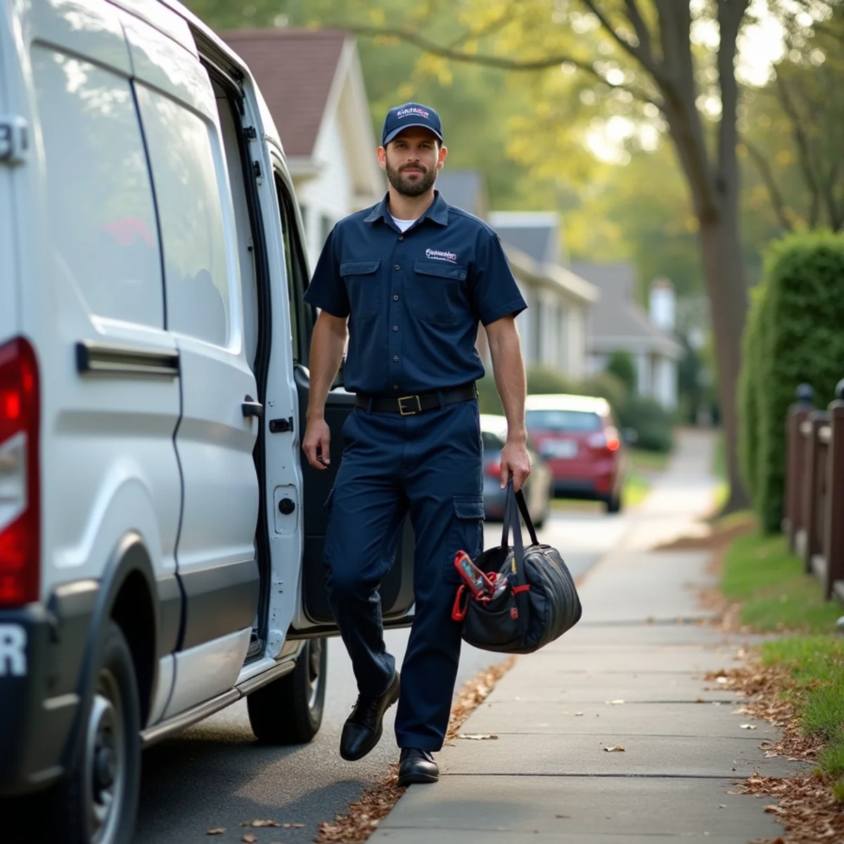 Plumber repairing a copper pinhole leak in a College Heights home in Fredericksburg, VA